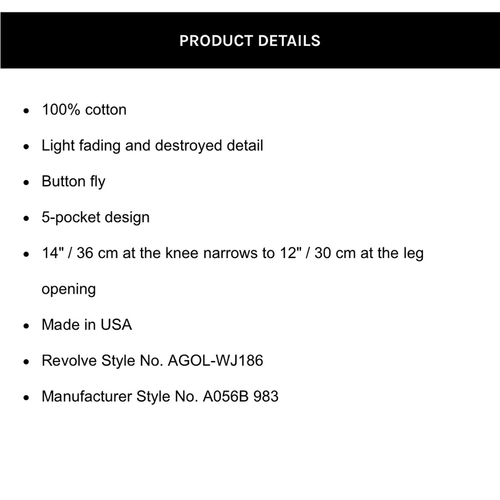 Agolde Riley Jeans - Picture 5 of 10
